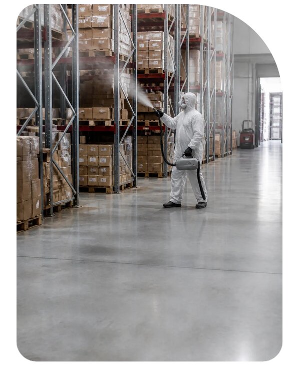 Дезодорация склада в Учалах заказать от 5084 р. | Сенат-Члы